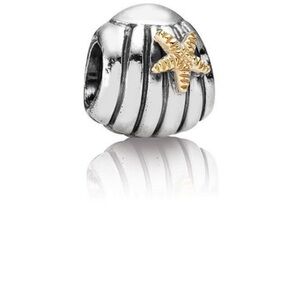 Pandora 14k yellow gold and Sterling Silver charm